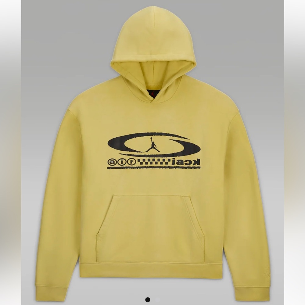 Travis Scott x Jordan, Cactus Jack “Air Jack” Hoodie, Celery, men’s XXL
